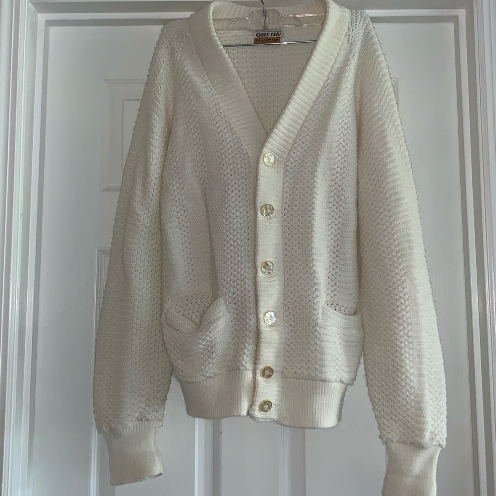 VTG Cream Cardigan